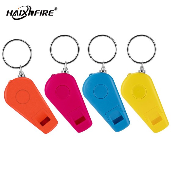 HaixnFire Y01 Mini Keychain Flashlight Whistle Light